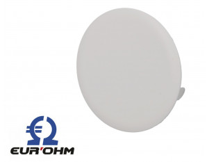 Couvercle obturateur diam. 80mm à clips pour boite d'encastrement lot de 10