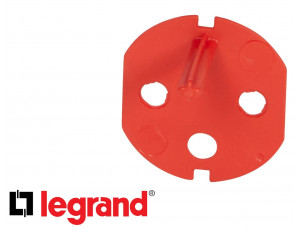 Détrompeur pour prise de courant 16A rouge Legrand Mosaic composable