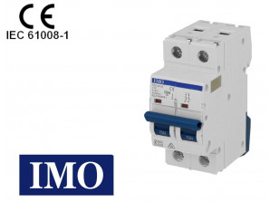 Disjoncteur bipolaire modulaire 10A courbe C IMO