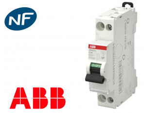 Disjoncteur differentiel 16A 1P+N courbe C 10KA ABB 2CSR255141R1164