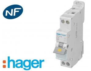 Disjoncteur DPN à vis C16A Hager