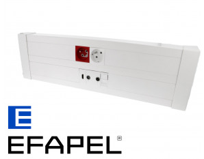 Goulotte pour appareillage 45x45 Efapel. Deux compartiments 155 x 50 mm