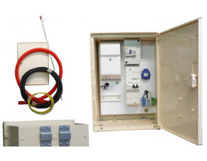 Coffret De Chantier Mono 15 45a Raccordement Sur Poteau Coffret