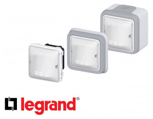 Interrupteur automatique Legrand Plexo™ gris 