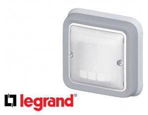 Interrupteur automatique Legrand Plexo™ gris encastrée