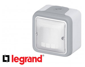 Interrupteur automatique Legrand Plexo™ gris complète