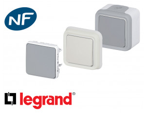 Interrupteur va et vient Legrand Plexo™ complet