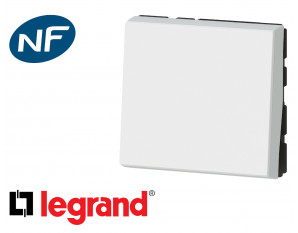 Interrupteur va-et-vient simple 2 modules Legrand Mosaic composable