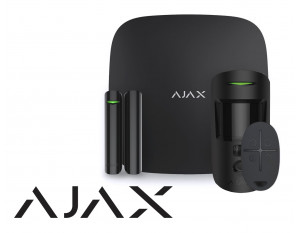 Kit d'alarme AJAX HUB2+ (GSM + Ethernet + Wi-Fi) noire, avec fonction levée de doute