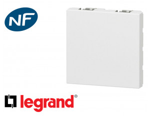 Obturateur 2 modules Legrand Mosaic composable