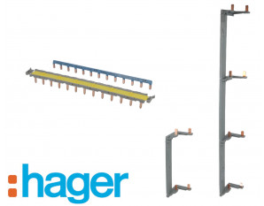 Peigne d'alimentation électrique Neutre 1P 63A 13 modules - HAGER