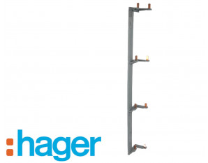 Peigne vertical 4 rangées pour inter diff 2P Hager