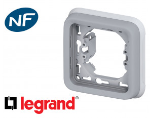 Plaque simple Legrand Plexo™ gris composable