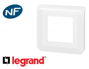 Plaque simple blanche Legrand Mosaic composable