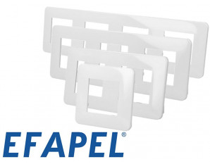 Plaque de finition blanche Efapel Latina 
