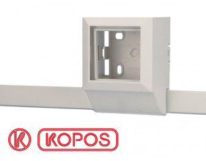 Moulure électrique PVC KOPOS 20 x 10 mm