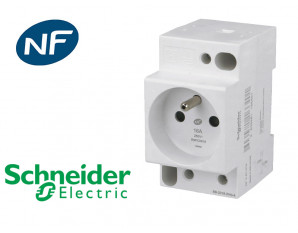 Prise de courant modulaire 2P+T 16A Schneider Resi9 XP