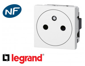Prise de courant 16A 2P+T Legrand Mosaic composable