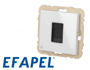 Prise RJ45 cat.6 blanc Efapel Logus 90