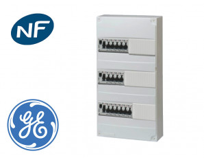 Tableau électrique précâblé pour GTL, 11 disj + 3 ID à borne auto