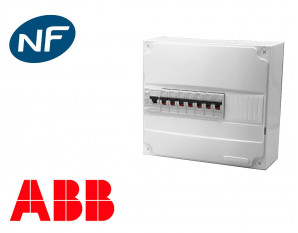 Tableau électrique precable ABB (7 disjoncteurs + 1 ID)