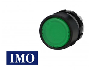 Tête de bouton poussoir lumineux IMO Ø22mm vert