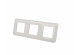 Plaque triple horizontale blanche Legrand Mosaic composable