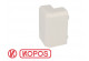 Angle extérieur pour plinthe PVC blanche 80 x 25 mm
