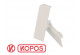 Paire d'embouts pour plinthe 80x25