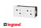 Bloc de prise de courant double 16A 2P+T Legrand Mosaic composable