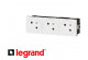 Bloc de prise de courant triple 16A 2P+T Legrand Mosaic composable