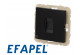 Prise RJ45 cat.6 noire mat Efapel Logus 90
