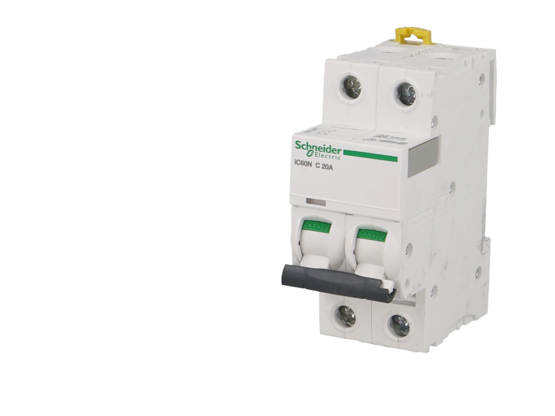 Disjoncteur modulaire bipolaire Schneider Acti9 iC60N 16A courbe C