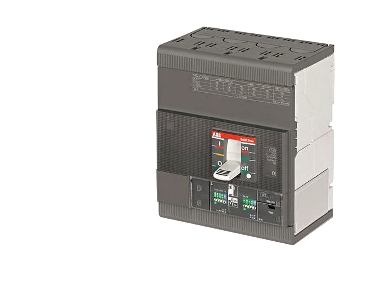 Disjoncteur tétrapolaire 4P/4D 250A (type boitier moulé) ABB