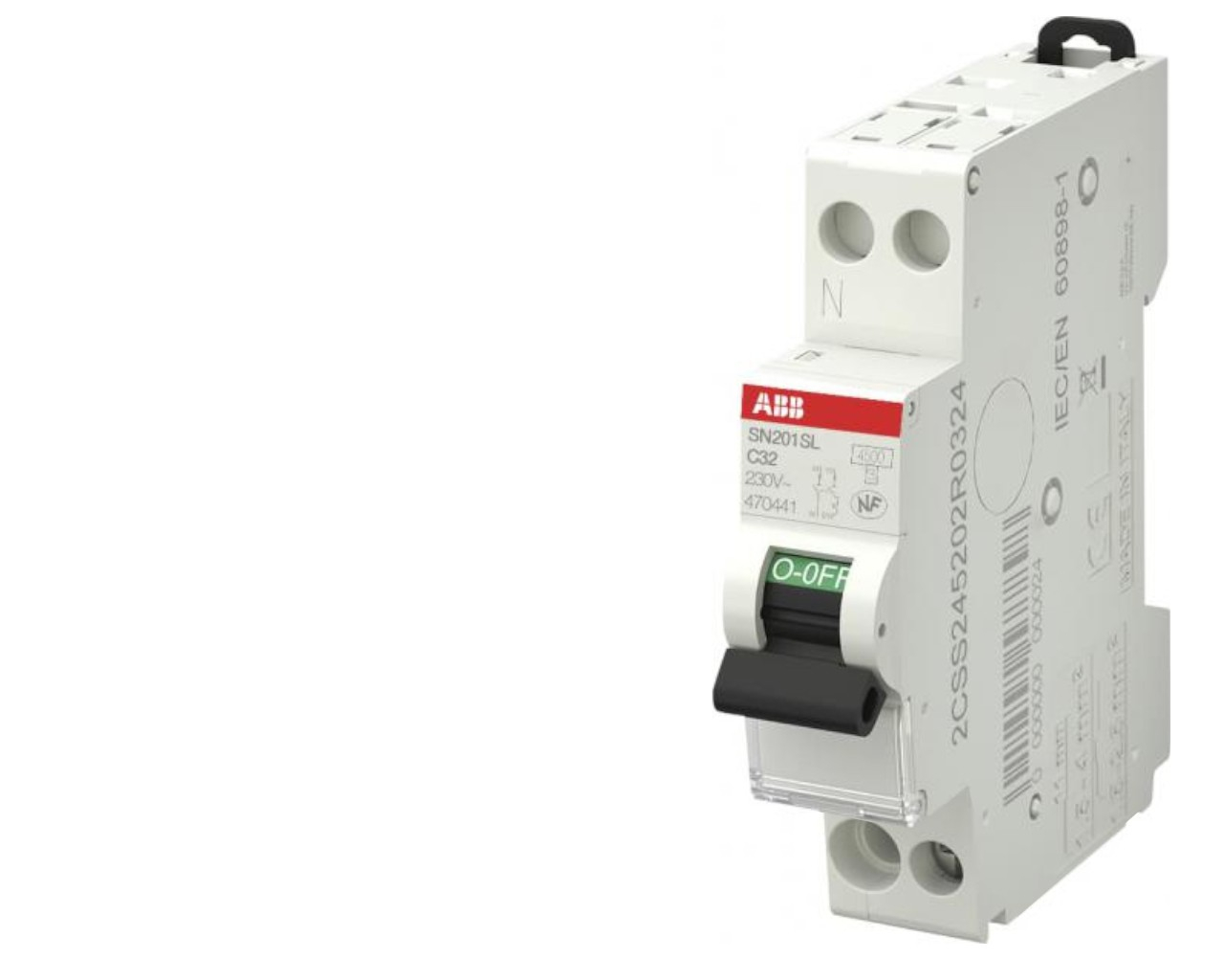 Disjoncteur modulaire phase neutre 16A 4.5kA automatique ABB