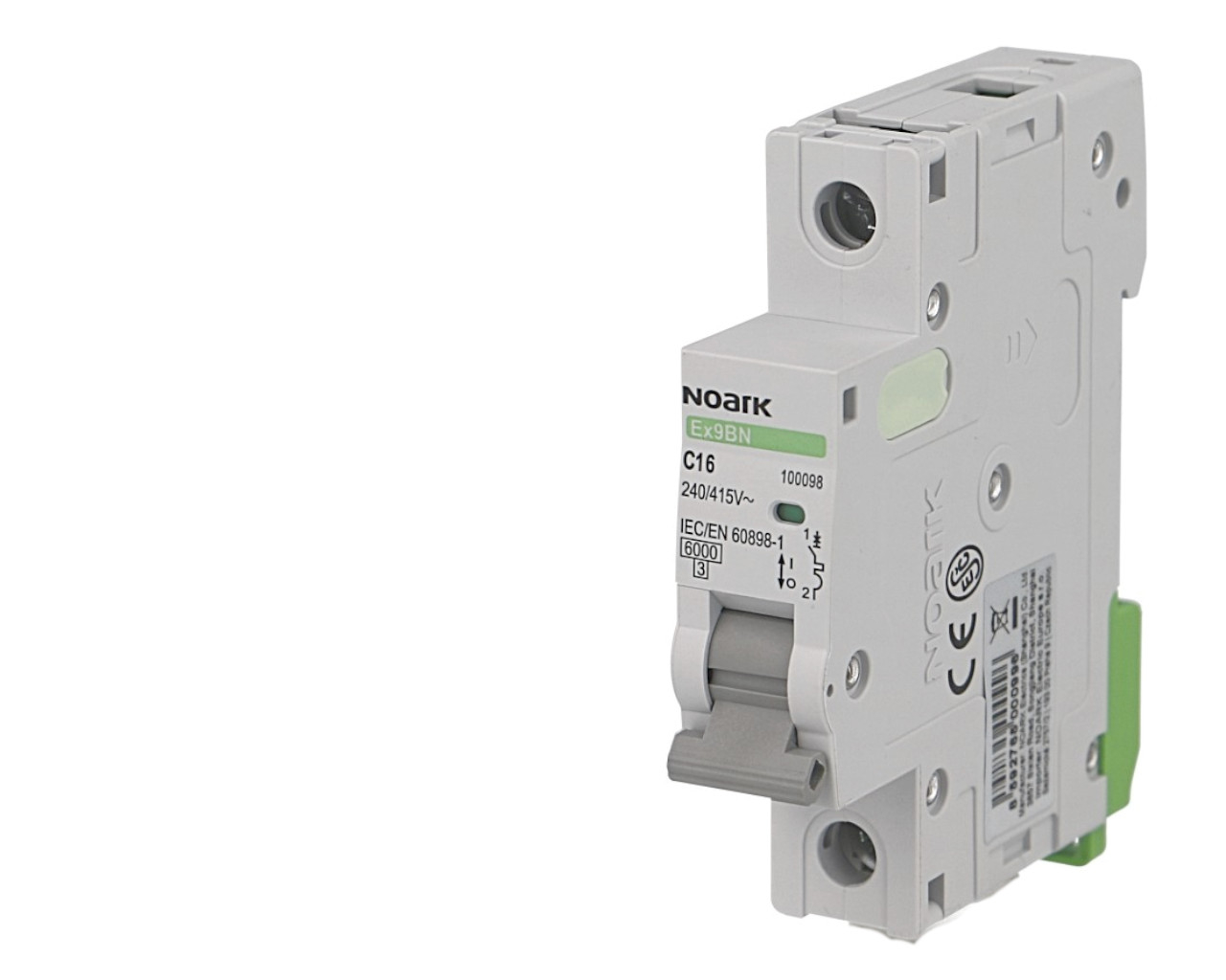 Disjoncteur unipolaire modulaire 16A courbe C Noark Ex9BN