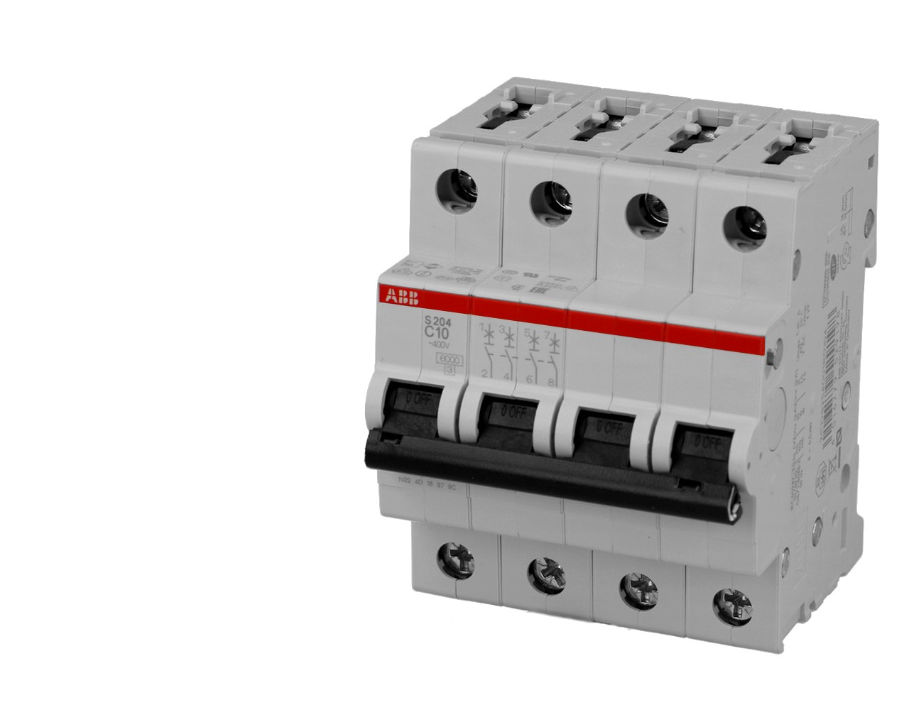 Disjoncteur Modulaire ABB 63A 4P S204-C63