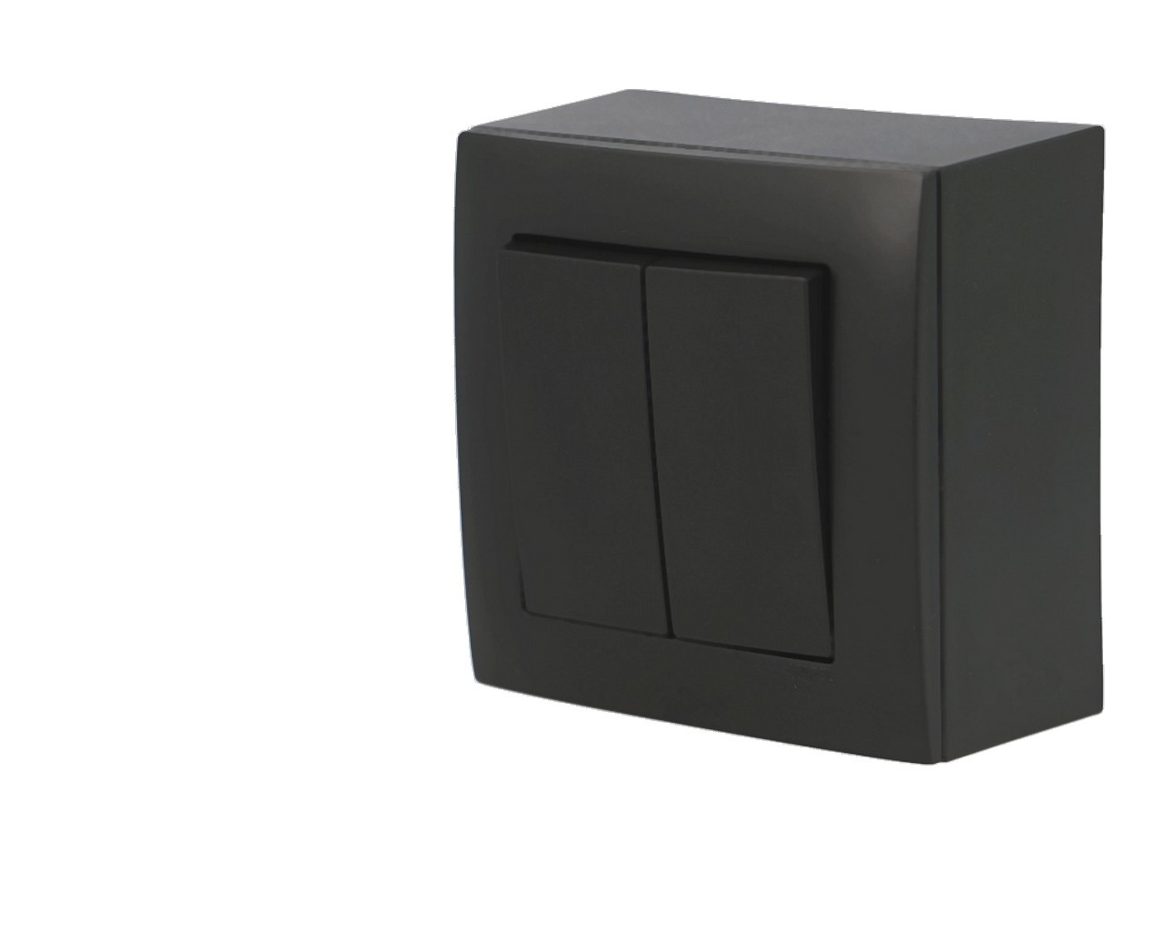 Interrupteur va et vient double noir Efapel Logus 90