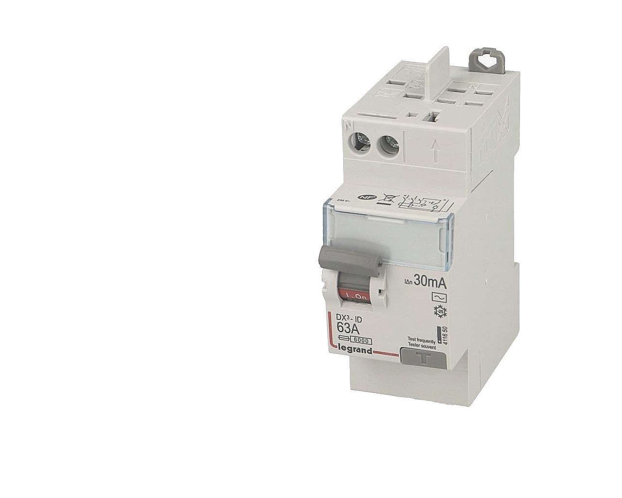 Interrupteur différentiel 2P 63A 30mA Type AC Legrand DX³