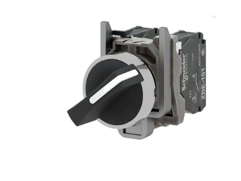 Sélecteur rotatif Schneider Harmony XB4 deux positions 1NO+1NC