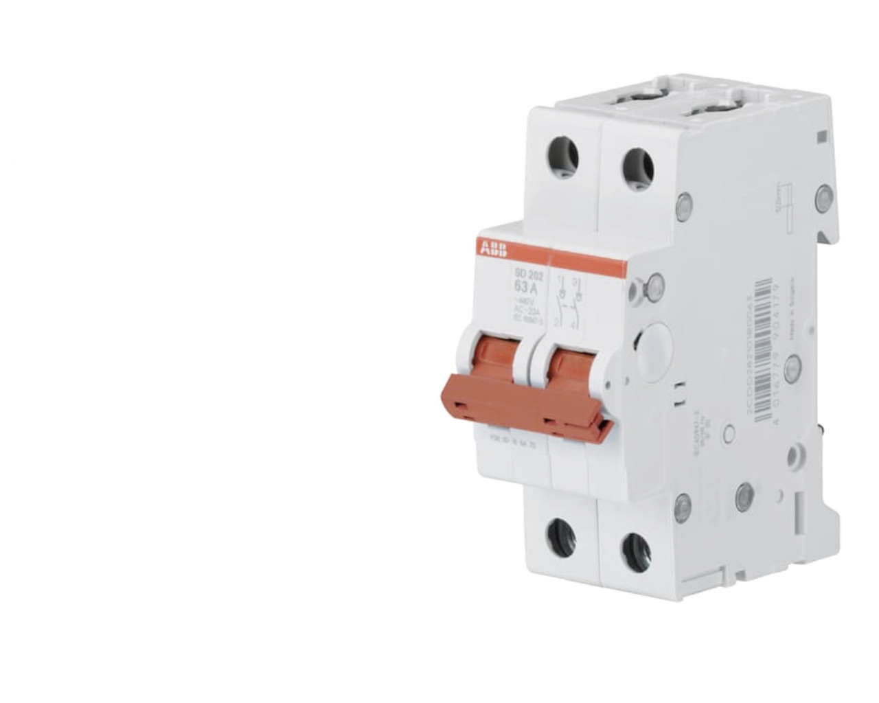 Interrupteur Sectionneur Modulaire 2 pôles 63A ABB