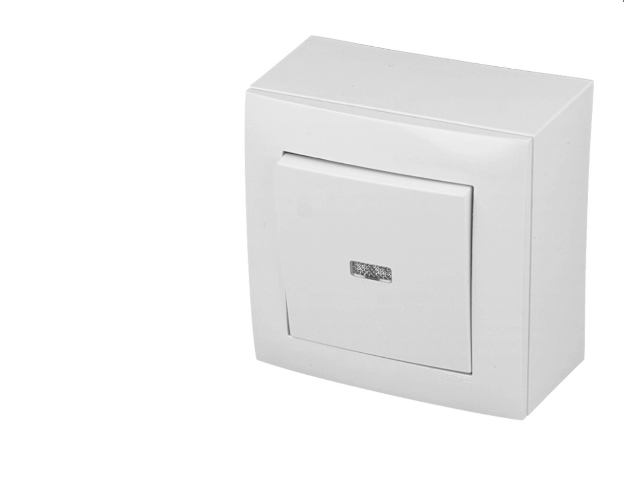 Interrupteur va et vient lumineux blanc Efapel Logus 90