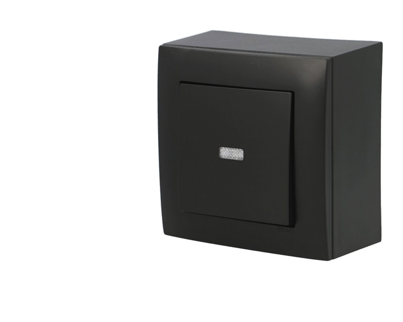 Interrupteur va et vient lumineux noir Efapel Logus 90