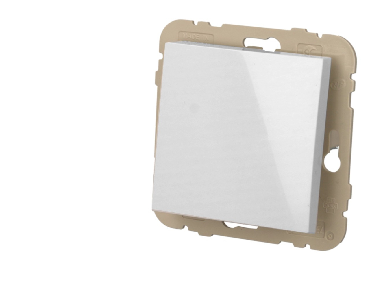 Interrupteur va-et-vient simple blanc Efapel Logus 90