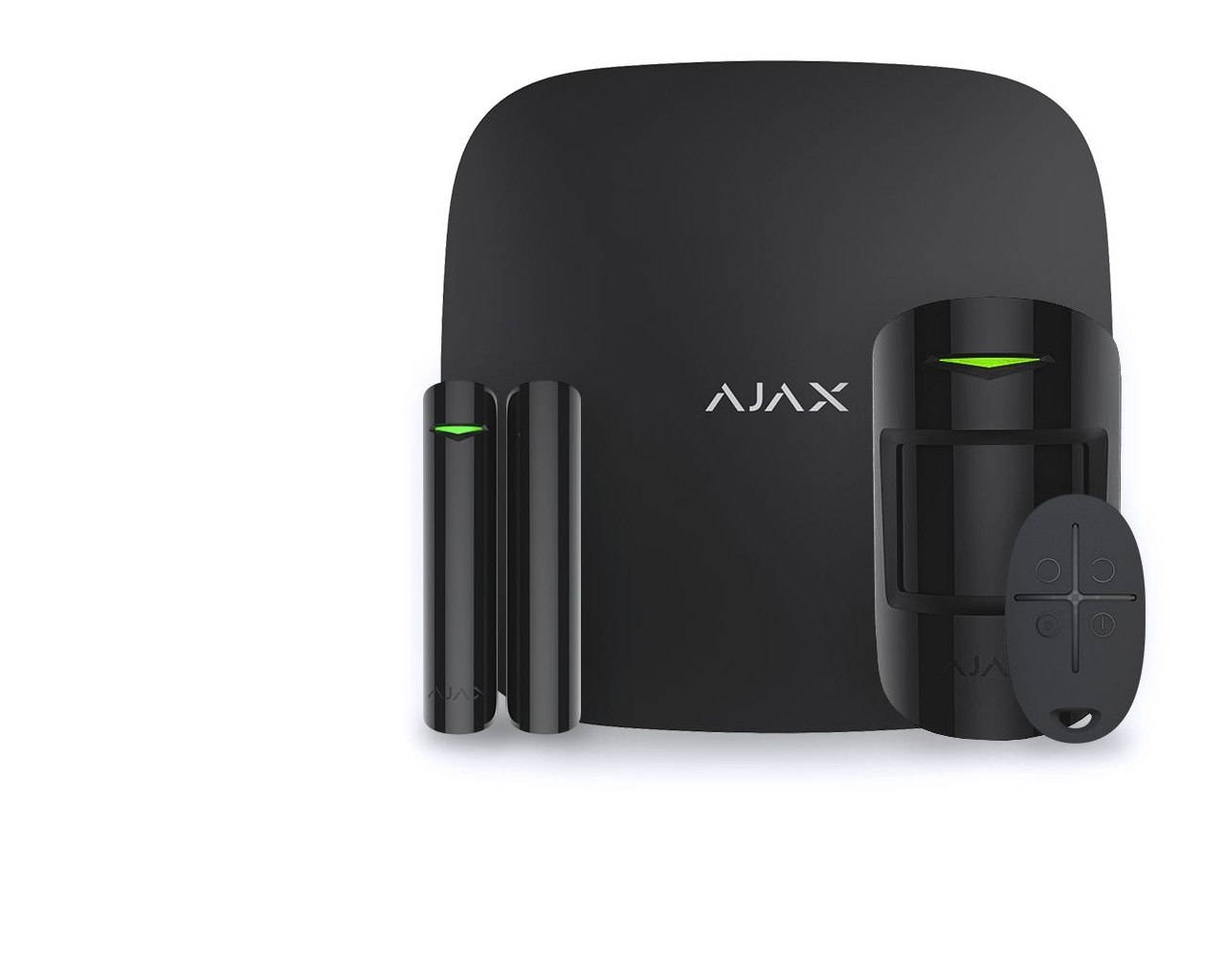 Kit d'alarme AJAX HUB (GSM + Ethernet), noir