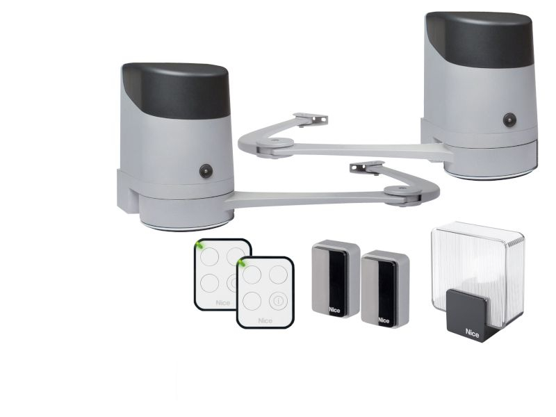 Kit motorisation à bras articulés pour portail battant Nice Hopp