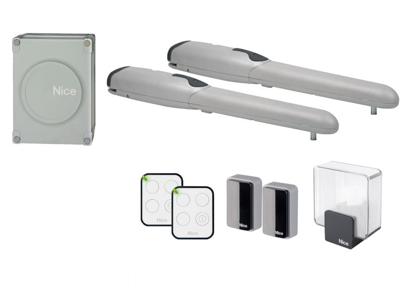 Kit motorisation à vérin pour portail battant Nice Wingo