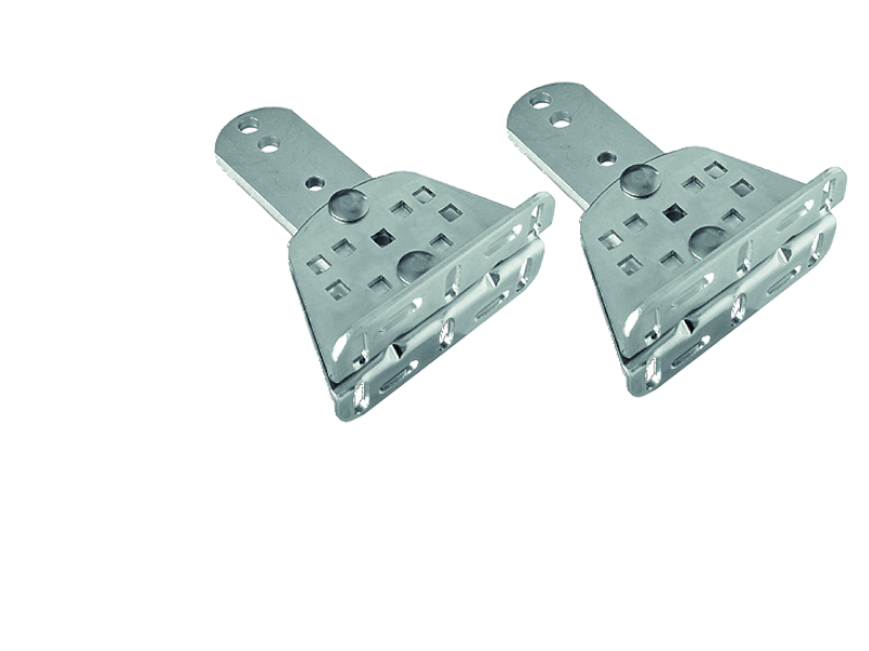 Paire de pattes de fixation réglable côté pilier à visser Nice