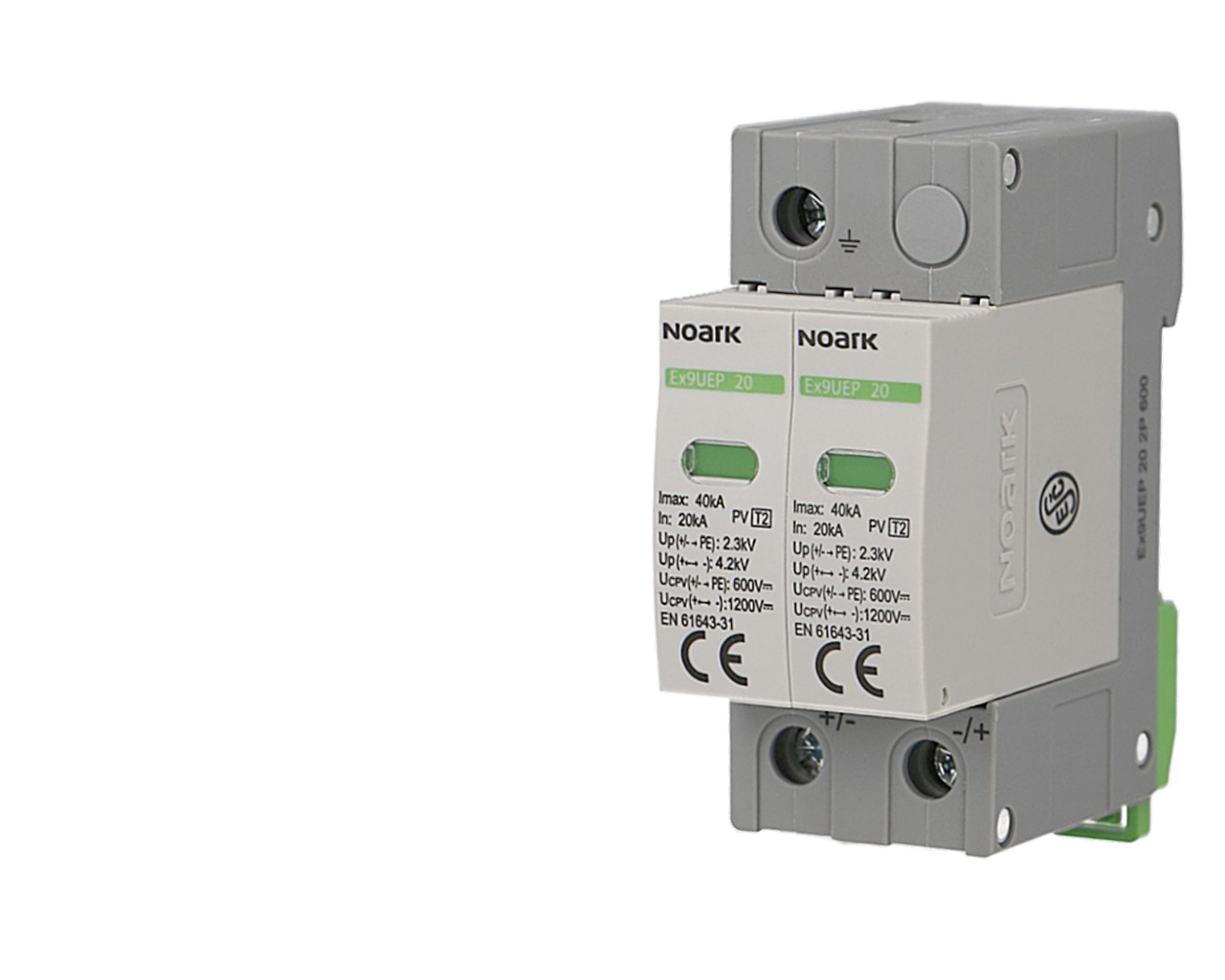 Parafoudre modulaire photovoltaïque à cartouche Noark Ex9UEP