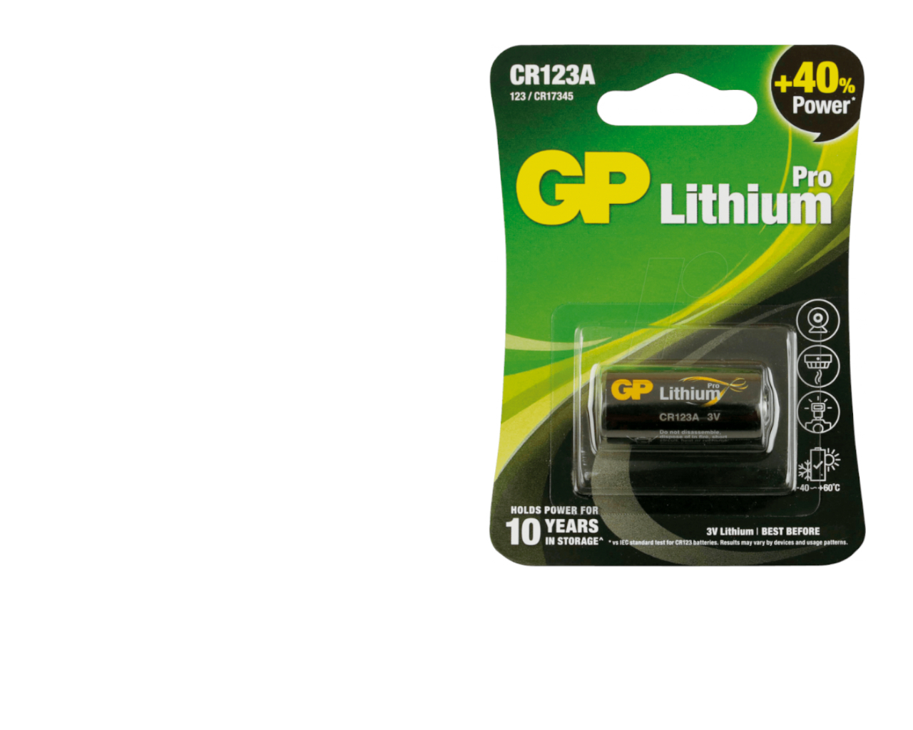 Pile lithium CR123A - 3V